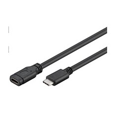 PremiumCord Prodlužovací kabel USB 3.2 generation 2, C/male - C/female, 1,5m