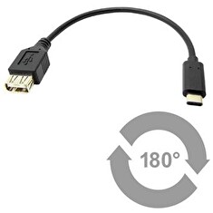 PremiumCord Adaptér USB 3.1 konektor C/male - USB 3.0 konektor A/female, 0,2m OTG