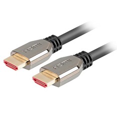 LANBERG Ultra High Speed HDMI 2.1 kabel, 48 Gbps, 8K@60Hz, 5K@120Hz, délka 1,8m, černý, zlacené konektory