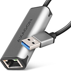 AXAGON ADE-25R USB-A 3.2 Gen 1 - 2.5 Gigabit Ethernet síťová karta, Realtek 8156, auto install, šedá