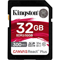 Kingston Canvas React Plus/SDHC/32GB/300MBps/UHS-II U3 / Class 10