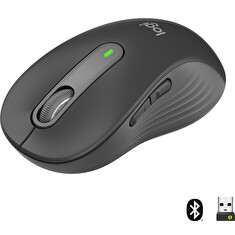 Logitech myš Signature M650 Large/optická/bezdrátová/400-2000dpi/5 tlačítek/logitech bolt/bluetooth/grafitová