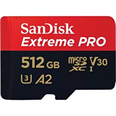 SanDisk Extreme PRO microSDXC 512GB 200MB/s + ada.