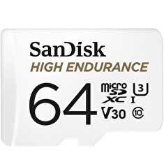 SanDisk High Endurance microSDXC 64GB + adaptér