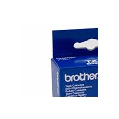 Brother - TZe-555, modrá / bílá (24mm, laminovaná)