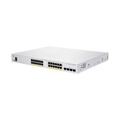 Cisco switch CBS350-24P-4G, 24xGbE RJ45, 4xSFP, fanless, PoE+, 195W - REFRESH