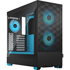 Fractal Design Pop Air RGB Cyan Core TG Clear Tint/Midi Tower/Transpar.