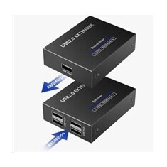 PREMIUMCORD 4-port USB 2.0 extender po Cat5/Cat5e/Cat6 do 150m