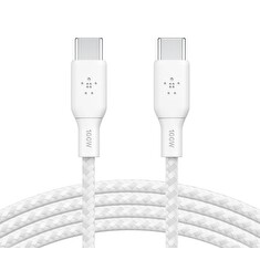 Belkin BOOST CHARGE™ USB-C na USB-C kabel 100W, 2m, bílý - odolný