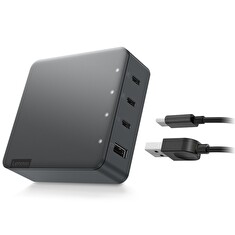 Lenovo adaptér CONS 130W "GO" Multi-Port Charger, 3x USB-C, 1x USB-A