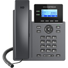 Grandstream GRP2602G SIP telefon, 2,21" LCD podsv. displej, 4 SIP účty, 2x1Gbit port, PoE