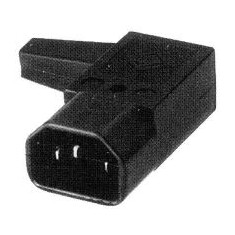 PremiumCord konektor IEC 320 C14 10A pravoúhlý