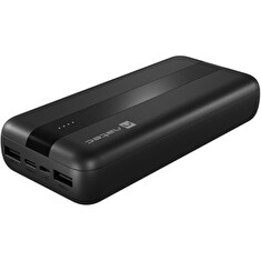 NATEC powerbanka TREVI 20000 mAh 2X USB-A +1X USB-C, černá