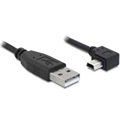 Delock kabel USB 2.0 A-samec > USB mini-B 5-pin samec pravoůhlý, 5 metrů