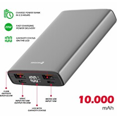 SWISSTEN ALUMINUM POWER BANK 10000 mAh