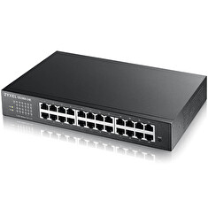 Zyxel GS1900-24Ev3, 24-port Desktop Gigabit Web Smart switch: 24x Gigabit metal, IPv6, 802.3az (Green)