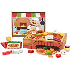 Hračka Woody Pizzerie Carlo, didaktická hra s vkládacími tvary