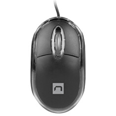 Natec optická myš VIREO 2/1000 DPI/Kancelářská/Optická/1 000 DPI/Drátová USB/Černá