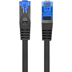 LANBERG Patch kabel CAT.6A FTP LSZH CCA 1.5M černý Fluke Passed