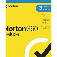 NORTON 360 DELUXE 25GB +VPN 1 uživatel pro 3 zařízení na 2 roky