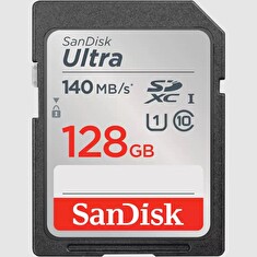 SanDisk Ultra/SDXC/128GB/140MBps/UHS-I U1 / Class 10/Černá