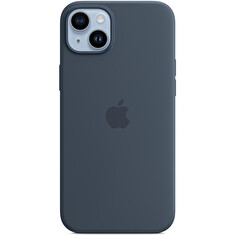 iPhone 14+ Silicone Case with MS - Storm Blue