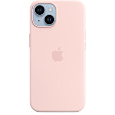 iPhone 14 Silicone Case with MagSafe - Chalk Pink