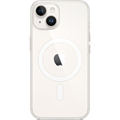 iPhone 14 + Clear Case with MagSafe