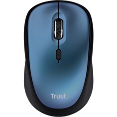 TRUST YVI+/Kancelářská/Optická/Pro praváky/1 600 DPI/Bezdrátová USB/Modrá