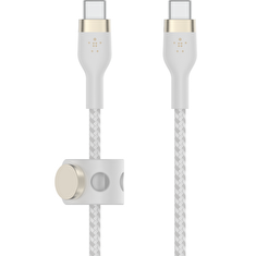 Belkin BOOST CHARGE™ USB-C/USB-C kabel, 1m, bílý - odolný PRO Flex