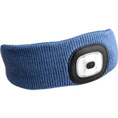 LED čelovka Sixtol čelenka s čelovkou, nabíjecí modrá