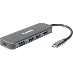 D-Link DUB-2327 6-in-1 USB-C Hub with HDMI/Card Reader/Power Delivery