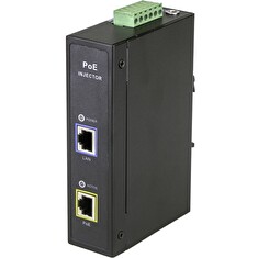 MaxLink DIN60 PoE injektor - 12-48VDC, 802.3af/at/bt, 55V, 1.1A, 60W, 1Gbit