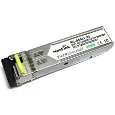 MaxLink 1.25G SFP optický modul, WDM(BiDi), SM, Tx 1550/Rx1310nm, 20km, 1x LC konektor, DDM