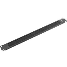 LANBERG 19" BRUSH PANEL 1U BLACK