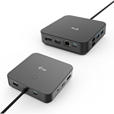 i-tec USB-C HDMI + Dual DP Docking Station, Power Delivery 100W