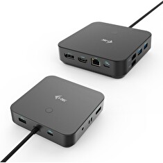 i-tec USB-C HDMI + Dual DP Docking Station, Power Delivery 100W + zdroj 112W