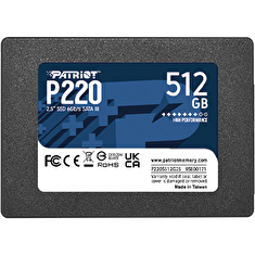 PATRIOT P220/512GB/SSD/2.5"/SATA/3R