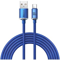 Baseus CAJY000503 Crystal Shine Series Datový Kabel USB - USB-C 100W 2m Blue