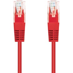 C-TECH Kabel patchcord Cat5e, UTP, červený, 0,5m