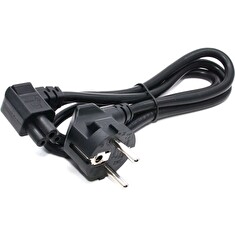 C-TECH Kabel síťový 1,8m VDE 220/230V napájecí notebook 3 pin Schuko, lomený