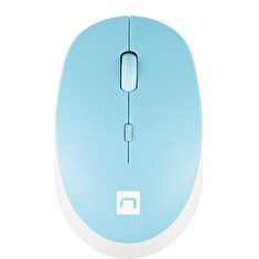 Natec optická myš HARRIER 2/1600 DPI/Kancelářská/Optická/1 600 DPI/Bezdrátová Bluetooth/Světle modrá