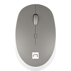Natec optická myš HARRIER 2/1600 DPI/Kancelářská/Optická/1 600 DPI/Bezdrátová Bluetooth/Bílá-šedá