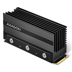 AXAGON CLR-M2XL, hliníkový pasivní chladič pro jedno i oboustranný M.2 SSD disk, výška 36 mm