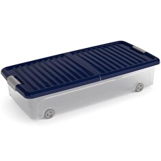 Box KIS W Box Underbed L transparentní, indigo modrá