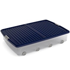 Box KIS W Box Underbed XL transparentní, indigo modrá