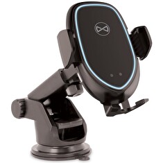 Univerzální automatický držák do auta s bezdrátovým nabíjením ACH-100 černý