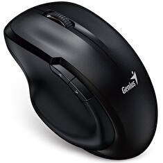 Genius Ergo 8200S Myš, bezdrátová, optická, 1200dpi, 5 tlačítek, tichá, BlueEye senzor, USB, černá