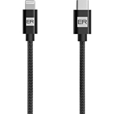 ER POWER – USB-C/Lightning kabel 1,2 m - černý