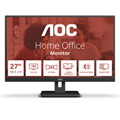 AOC LCD 27E3UM 27" VA/1920x1080@75Hz/4ms/300cd/3000:1/HDMI/DP/VGA/2xUSB 3.2/Repro/VESA